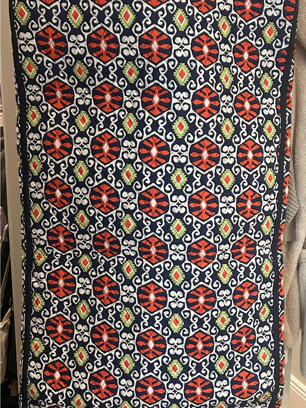Vera Bradley Navy Blue, Red & Lime Garment Bag